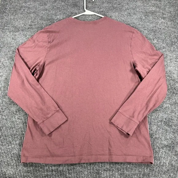 Life is Good Shirt Mens Large Red Long Sleeve Football Season Crusher Crew - Picture 10 of 10